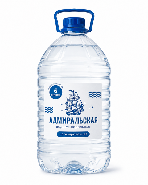 Бутылка воды «Адмиральская» 6 л